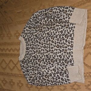 American Eagle Leopard Sweater